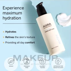 Körperlotion mit nährstoffreichem Wasser aus dem Toten Meer