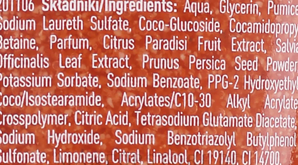 Körperpeeling mit Grapefruit- und Salbei-Extrakt
