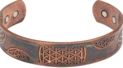 Kupferarmband mit Magneten und traditionellem Muster, 1089