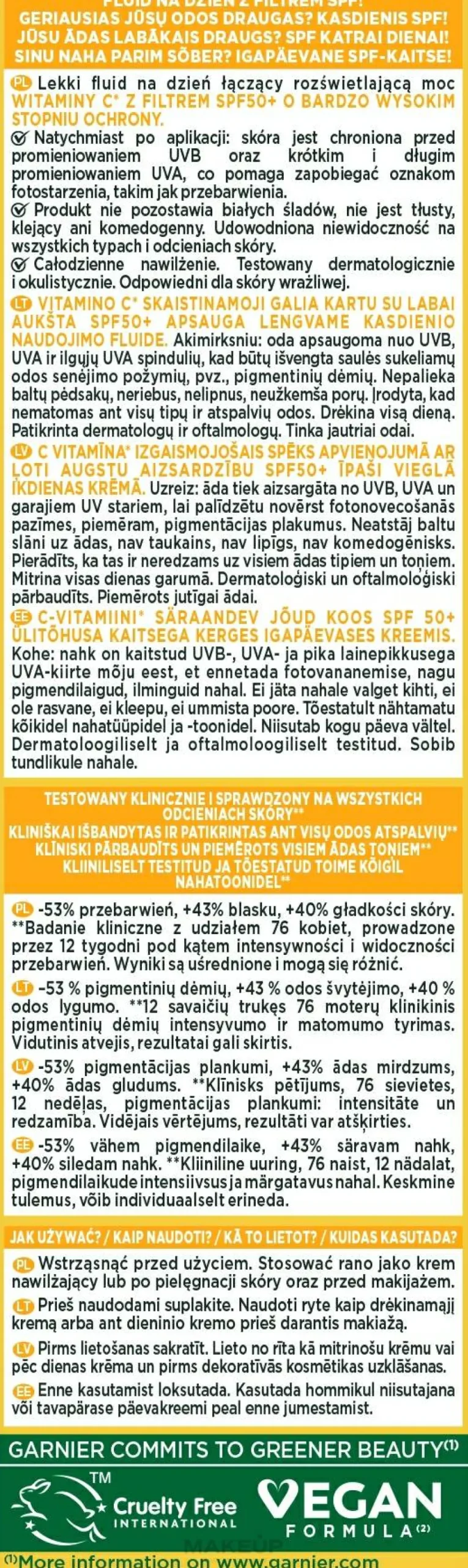 Leichtes Gesichtsfluid