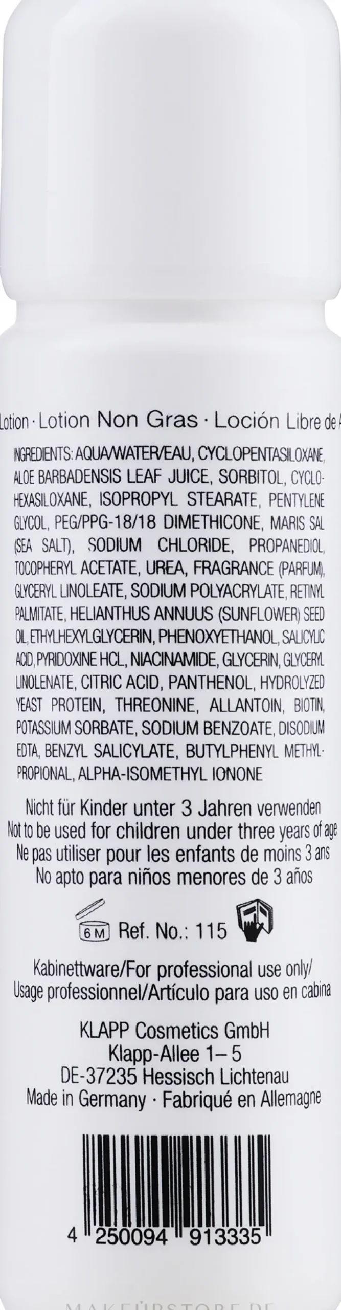 Ölfreie Gesichtslotion mit sebumregulierender Wirkung