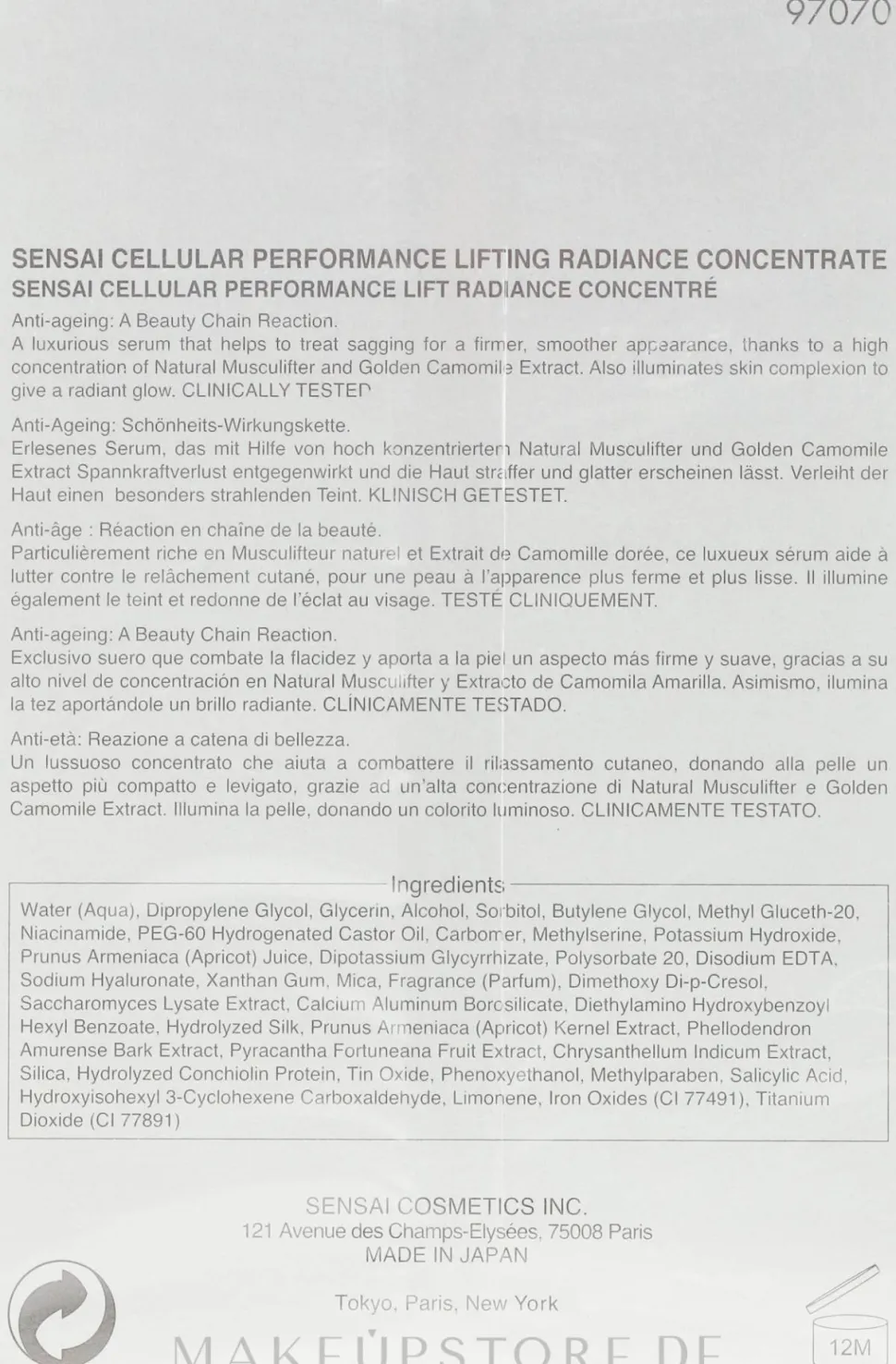 Lifting-Gesichtskonzentrat