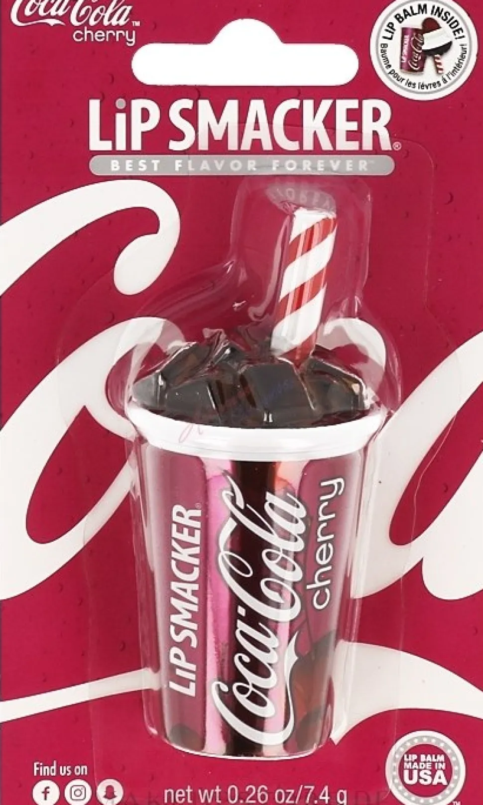 Lippenbalsam Coca-Cola mit Kirschengeschmack