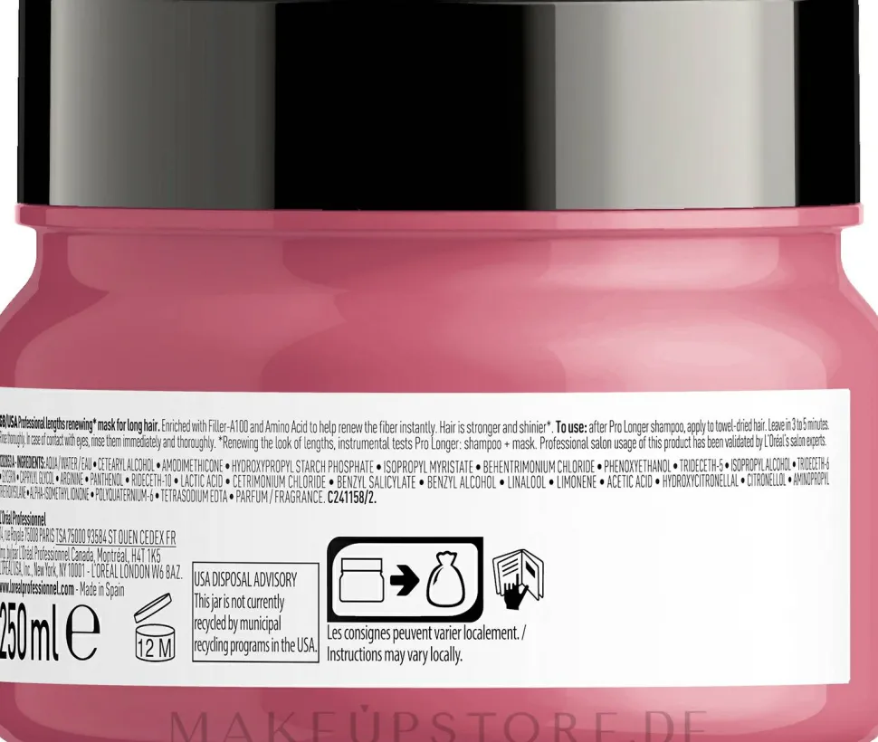 Längenerneuernde Maske für langes Haar mit Anti-Frizz-Effekt