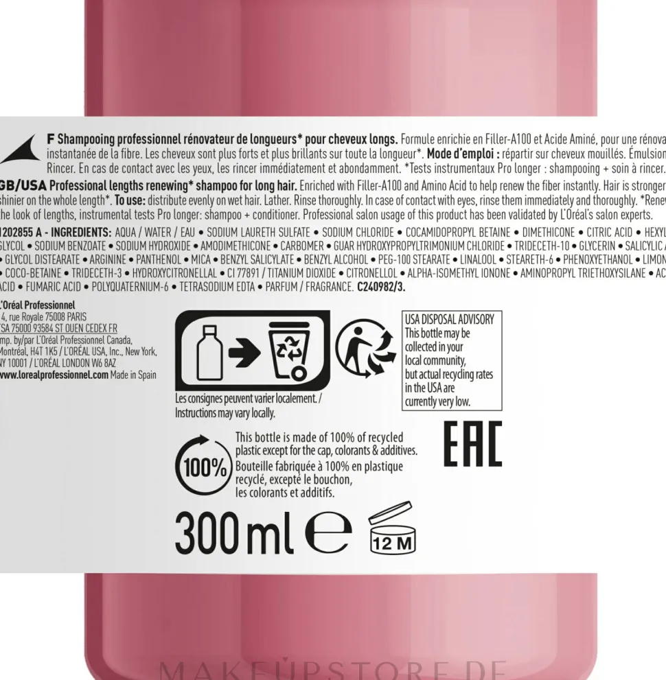Längenerneuerndes Shampoo für alle Haartypen