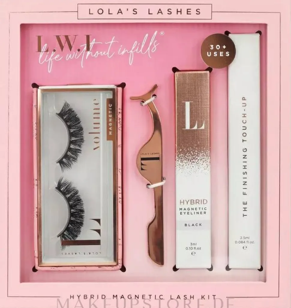 Lola's Lashes Curl Power Hybrid Magnetic Eyelash (eyeliner/3ml + remover/2.5ml + eyelashes/2pcs + applicator)