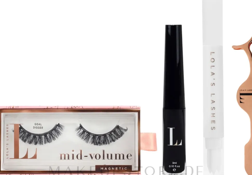 Lola's Lashes Goal Digger Hybrid Magnetic Eyelash Kit (eyeliner/3ml + remover/2.5ml + eyelashes/2pcs + applicator)