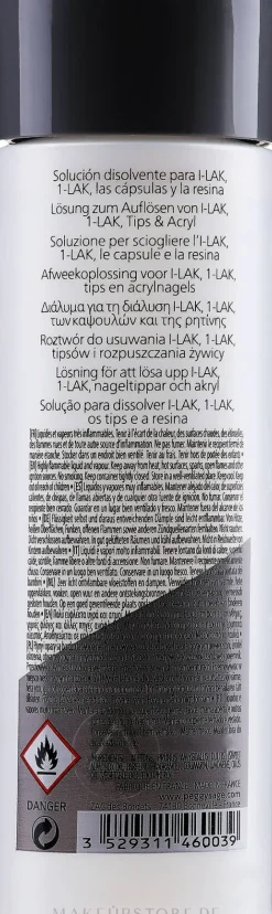 Lösung zum Auflösen Tips und Acryl