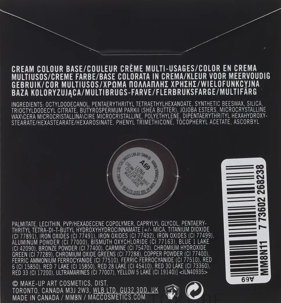 M.A.C Cream Colour Base Refill