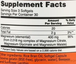Magnesiumcitrat-Mineralien, weiche Tabletten