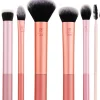 Make-up Pinselset mit Kosmetiktasche, 10 Stück