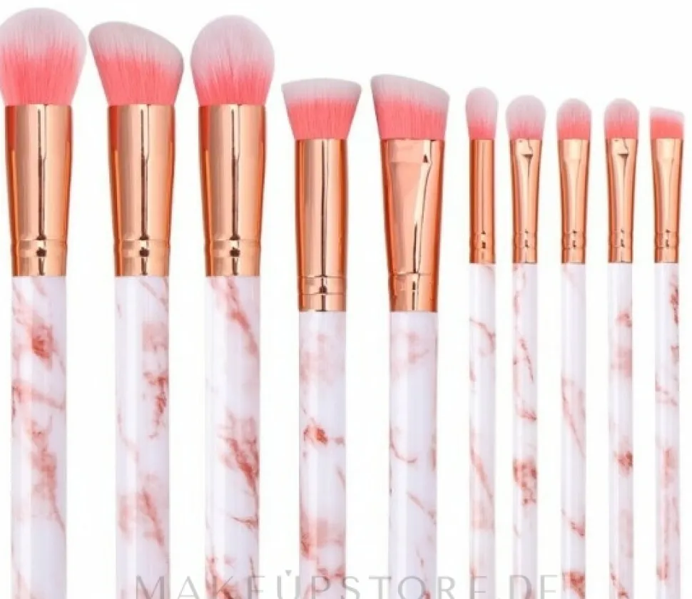 Make-up Pinselset 10-tlg. Marmor