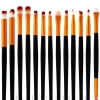Make-up Pinselset 20-tlg. schwarz-gold