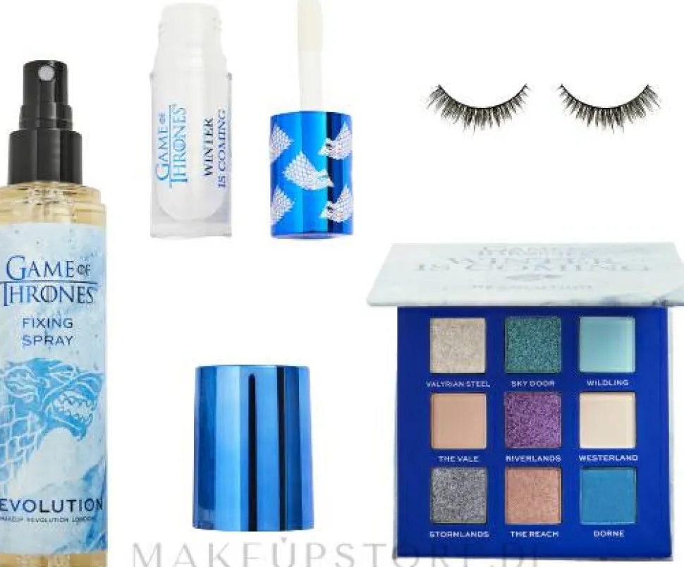Makeup Revolution X Game Of Thrones Winter Is Coming (palette/7,2g + spray/100ml + lip/gloss/5ml + lashes/2pcs)