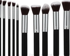Make-up-Pinsel-Set 10-tlg. silber