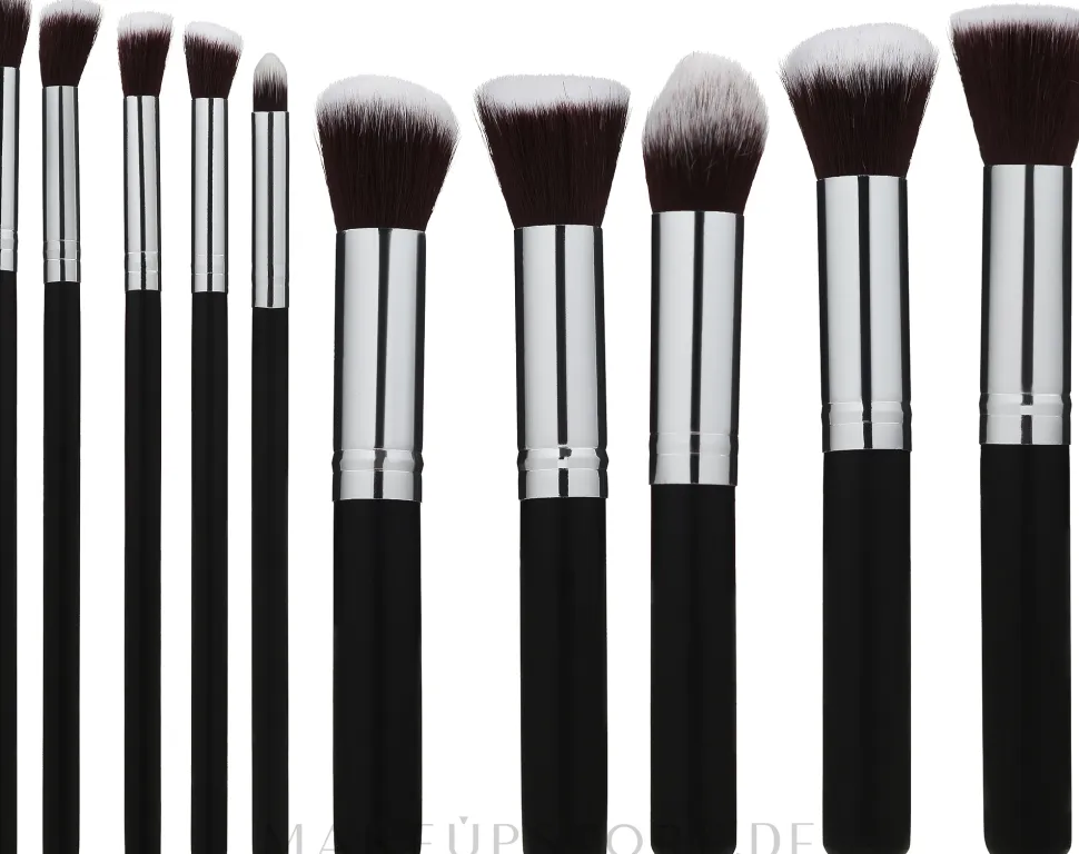 Make-up-Pinsel-Set 10-tlg. silber