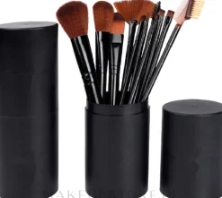 Make-up Pinselset 12-tlg. schwarz
