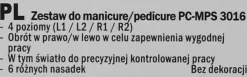 Maniküre- und Pediküre-Set PC-MPS 3016