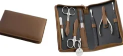 Maniküre-Set, 7 Teile, 6826, braun