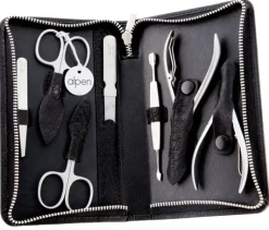 Maniküre-Set, 7 Teile, 6825R, schwarz