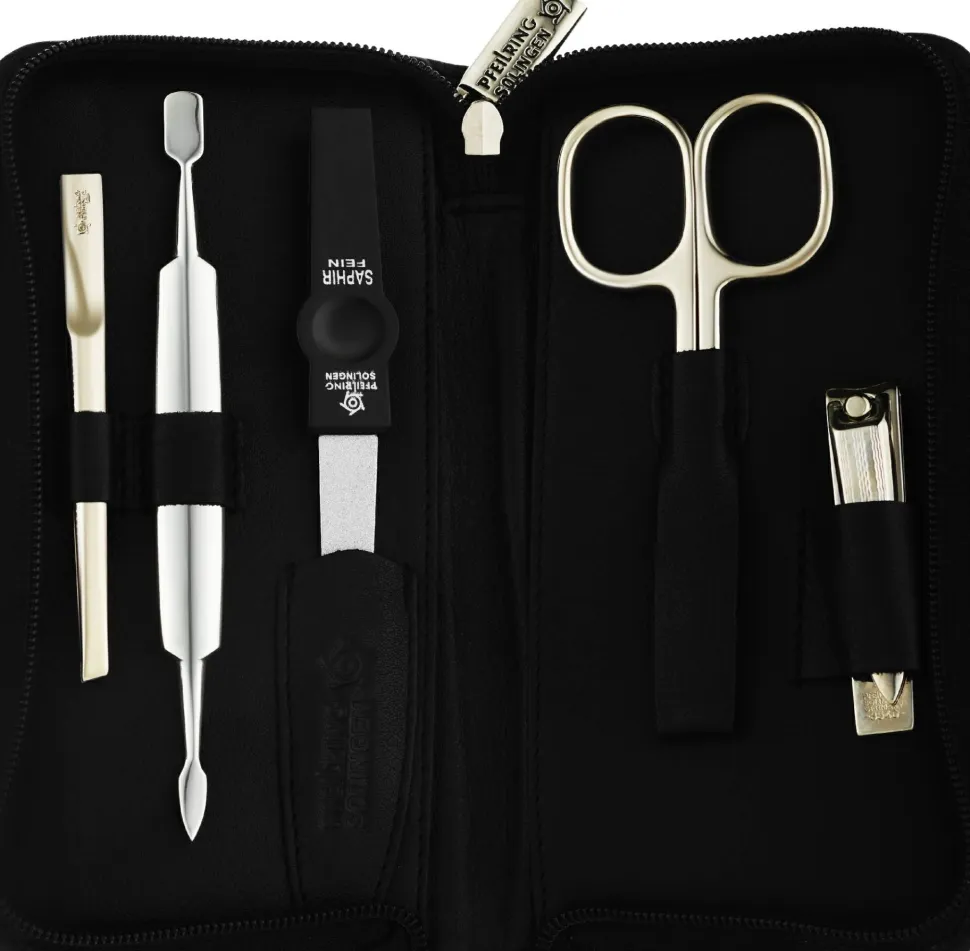 Maniküre-Set, 5 Teile, schwarz