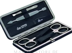 Maniküre-Set, 5-teilig Siena, Clipverschluss, schwarz