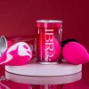 Marmorierter Make-up Schwamm weiß-rosa