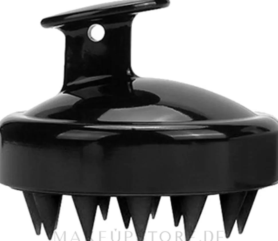 Massagebürste für die Kopfhaut schwarz