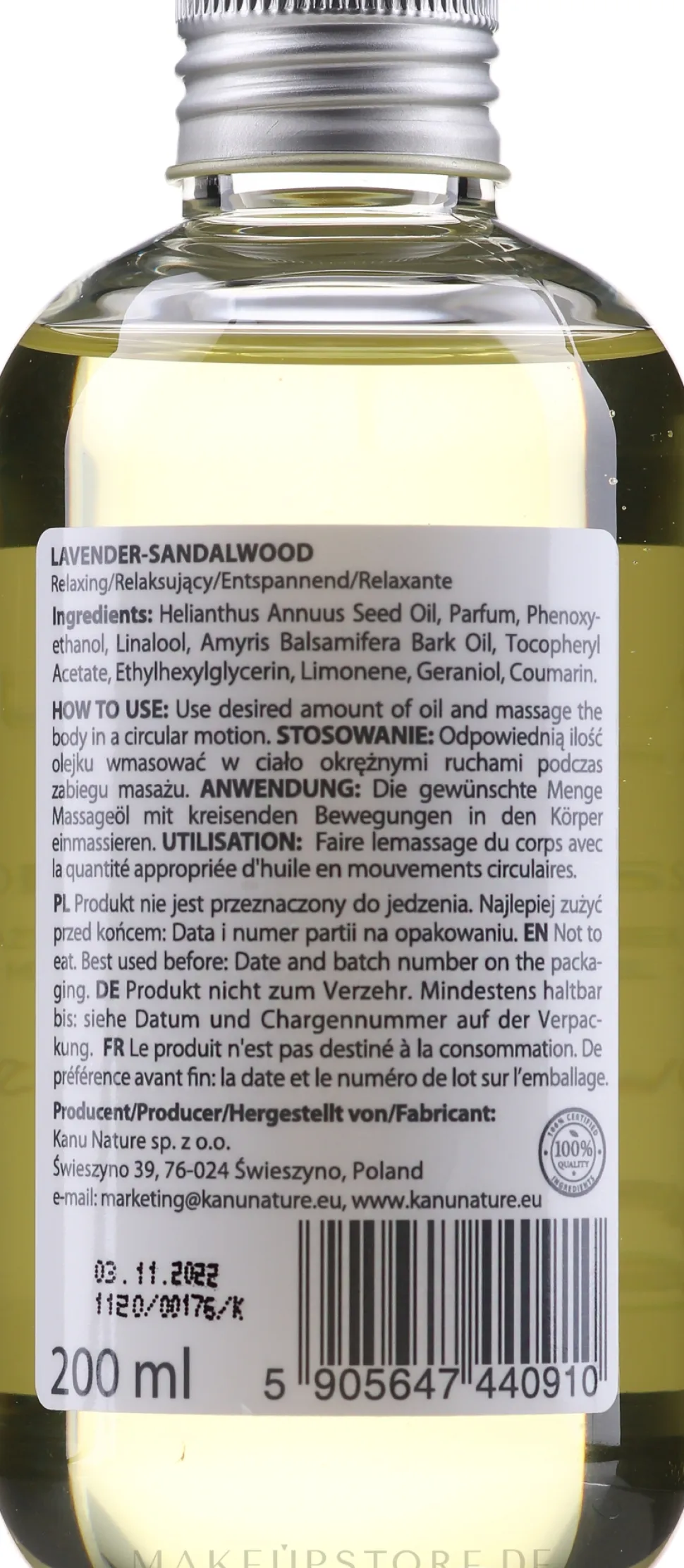Massageöl mit Lavendel