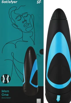 Mastrubator für Männer schwarz-blau