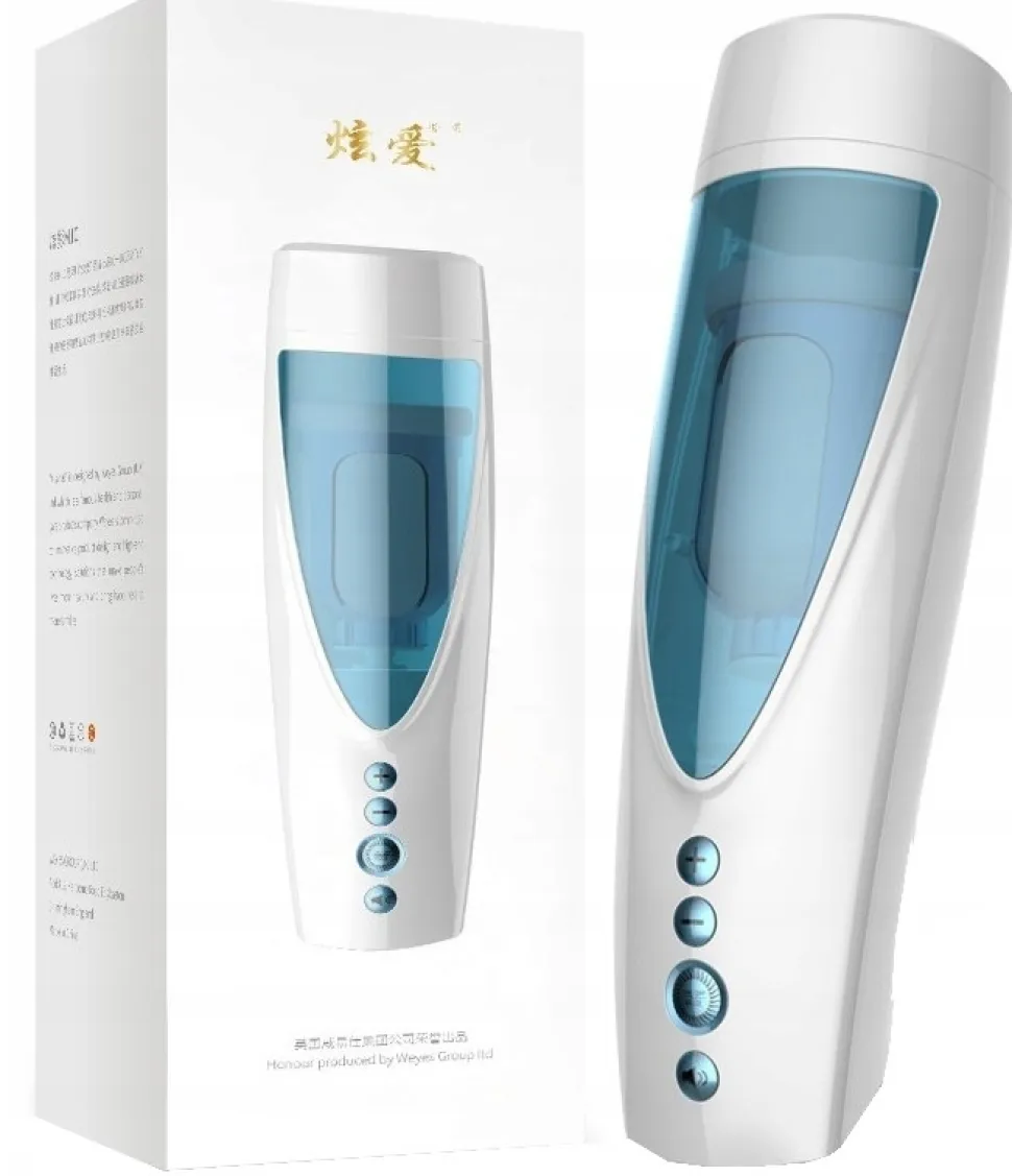 Masturbator-Vibrator mit rotierenden Bewegungen