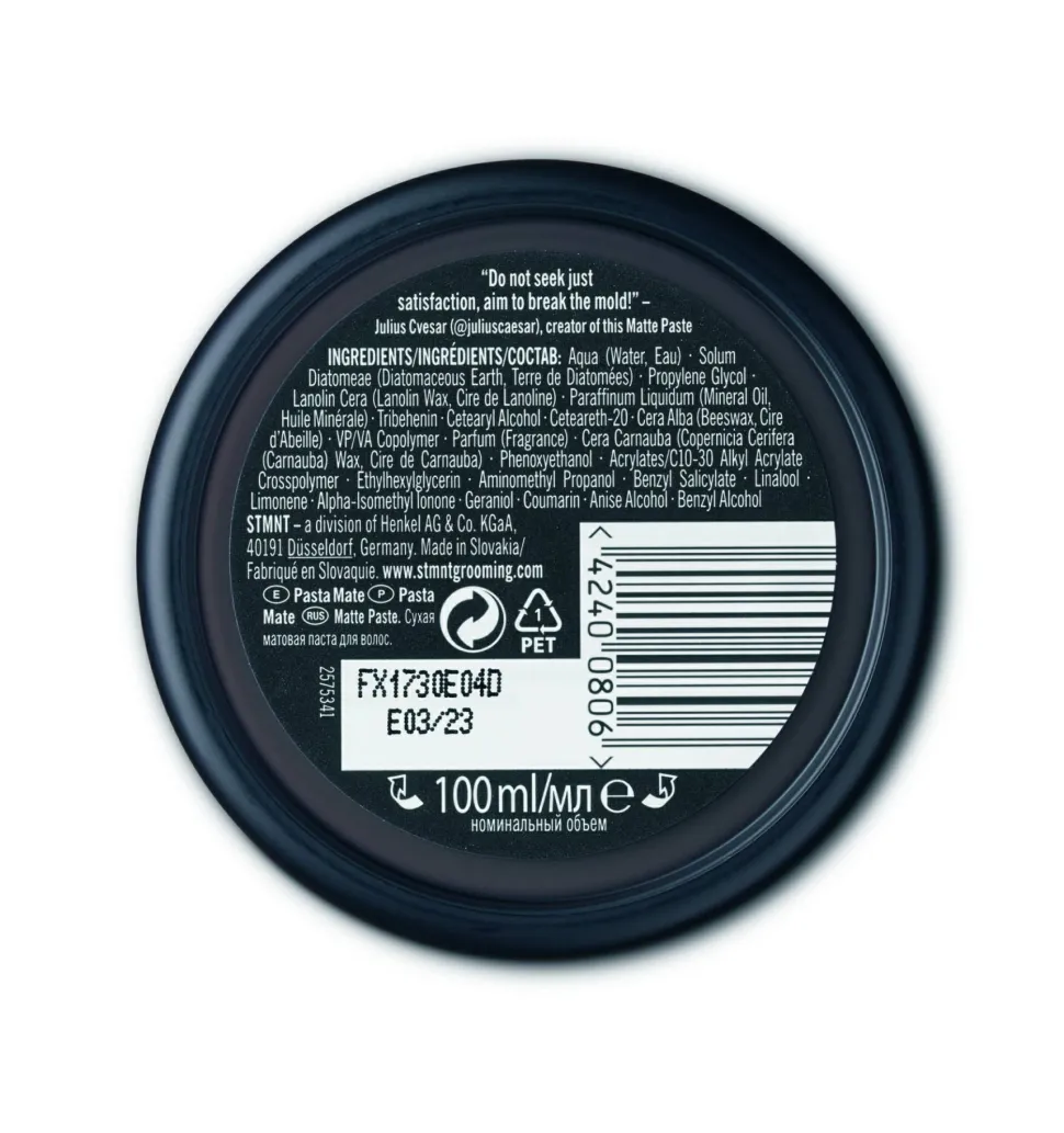 Mattierende Haarpaste