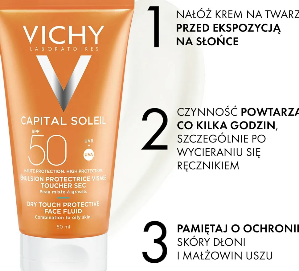 Mattierende Sonnenschutzemulsion für das Gesicht SPF 50