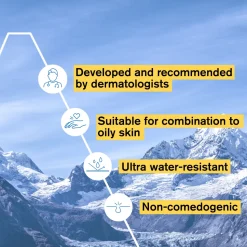 Mattierendes und feuchtigkeitsspendendes Sonnenchutzfluid für das Gesicht SPF 50+