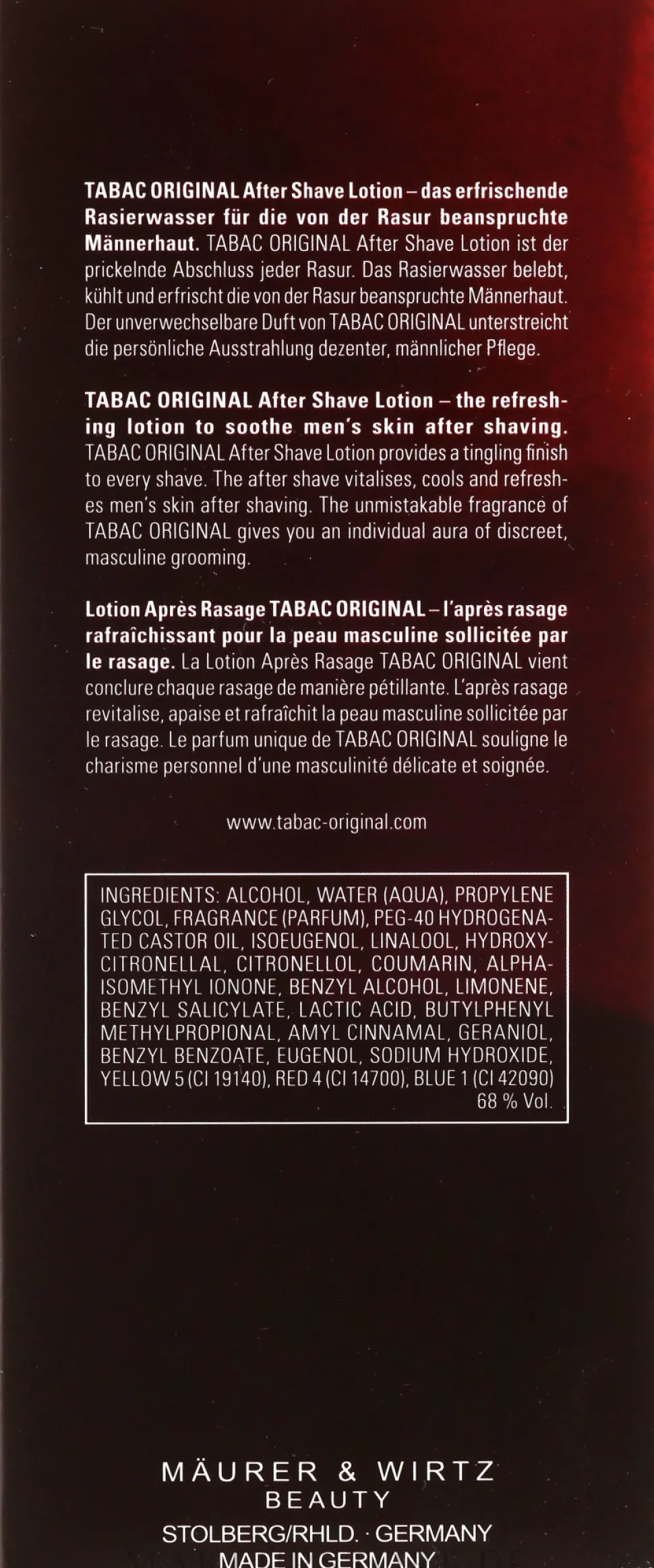 Maurer & Wirtz Tabac Original