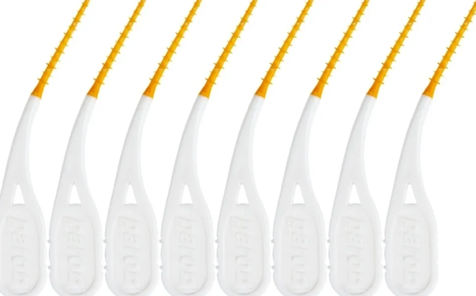 Metallfreie Interdentalbürsten, Größe XS/S, 1,2/2 mm, orange