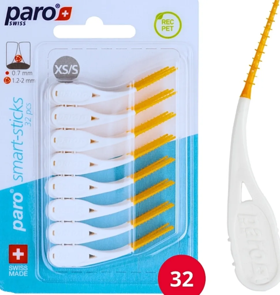 Metallfreie Interdentalbürsten, Größe XS/S, 1,2/2 mm, orange