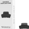 Metall-Haarspange Matte Dunkelgraphit Maxi
