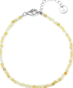 Mineralienarmband mit gelbem Opal