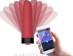 Mini-Vibrator aus Silikon 9.5 cm rot