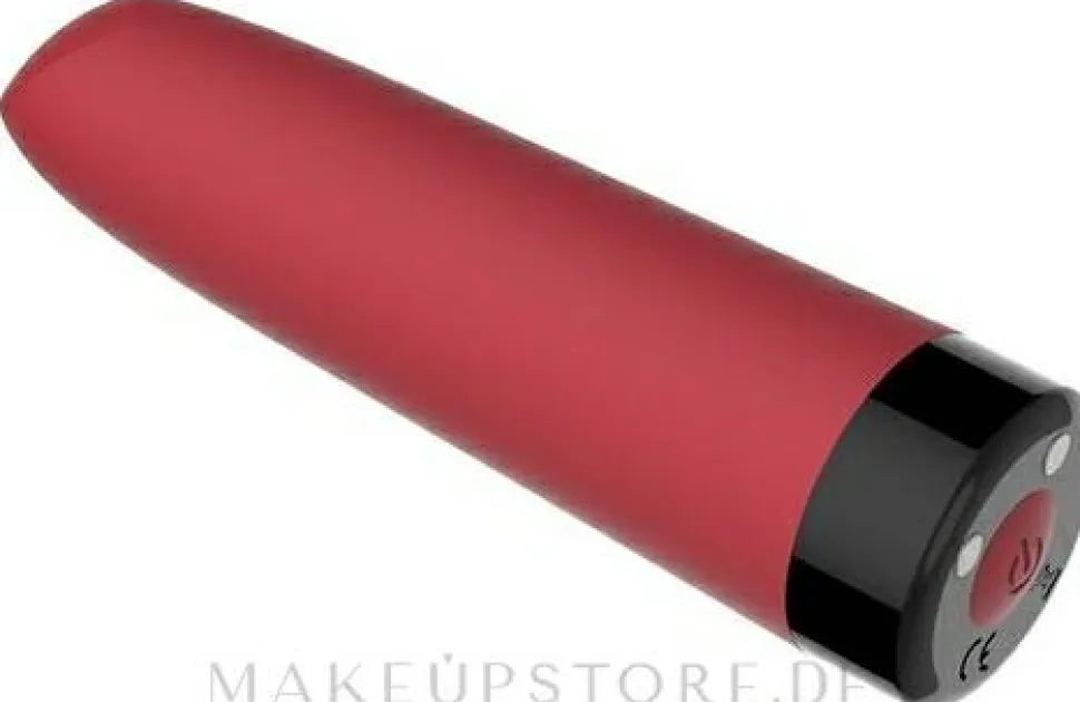 Mini-Vibrator aus Silikon 9.5 cm rot