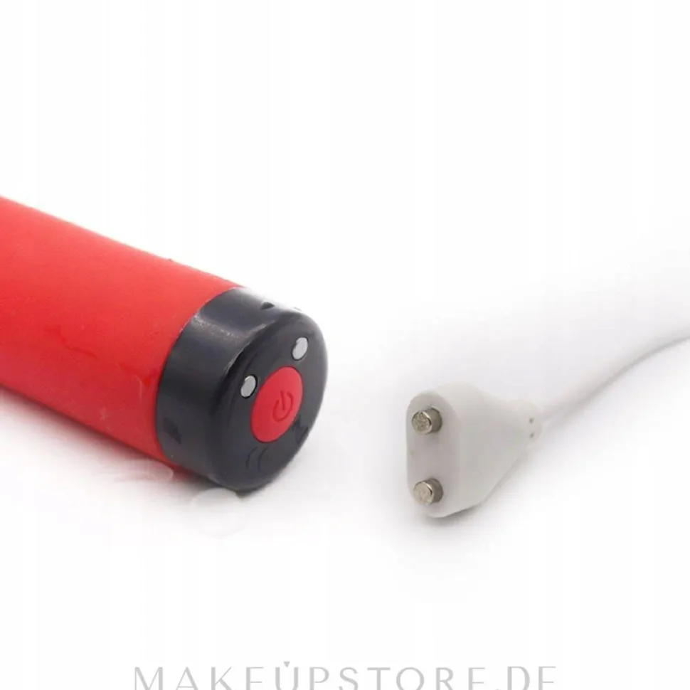 Mini-Vibrator aus Silikon 9.5 cm rot