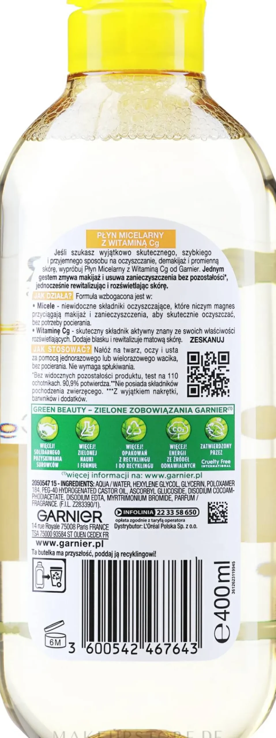 Mizellenwasser mit Vitaminen