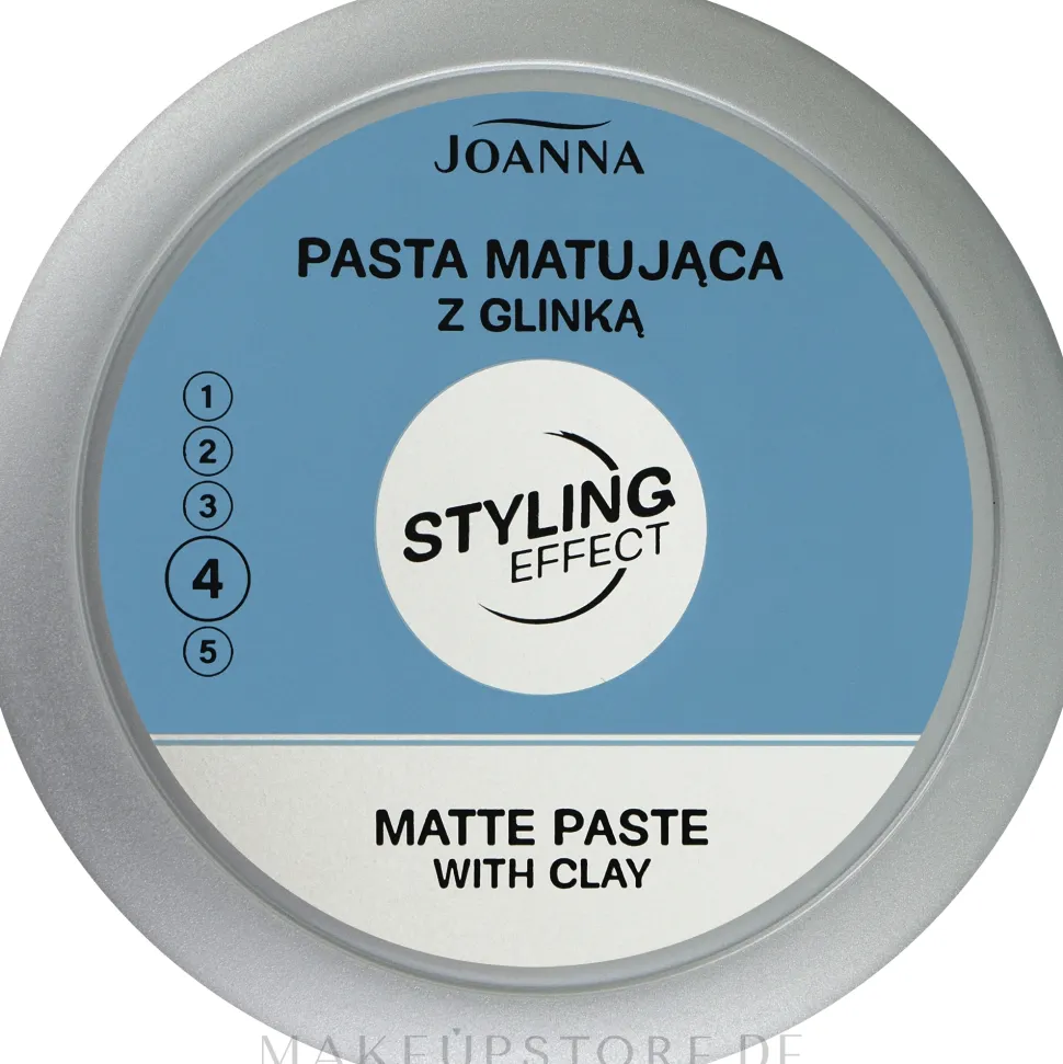 Modellierende und mattierende Haarstylingpaste mit Tonerde Starker Halt