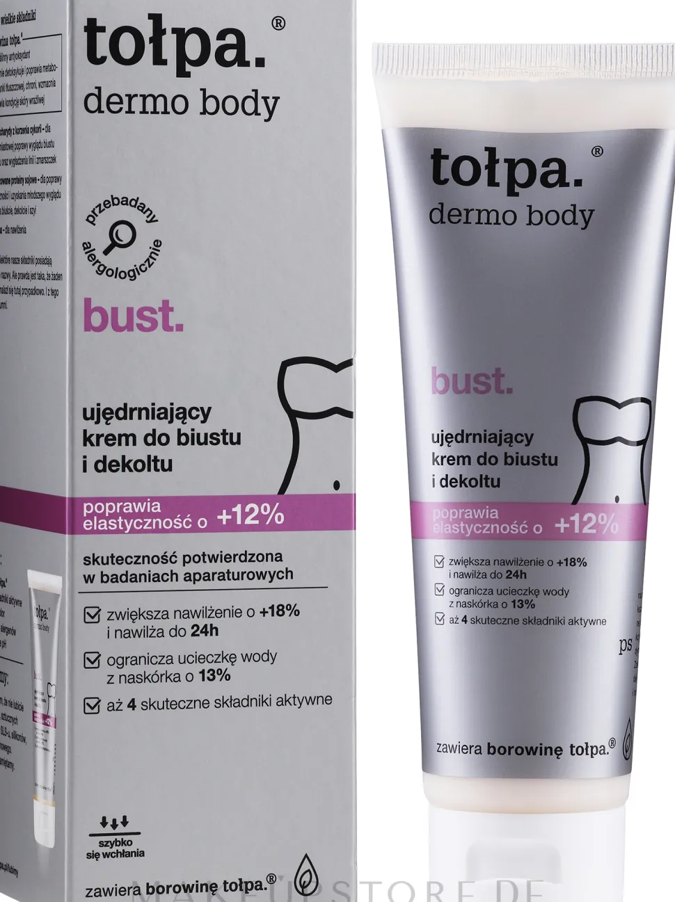Modellierende und straffende Brust- und Dekolletécreme