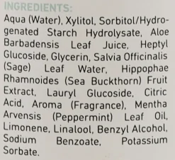 Mundspülung für empfindliche Zähne mit Aloe Vera und Salbei