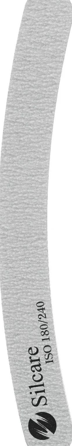 Nagelfeile 180/240, Banane, grau