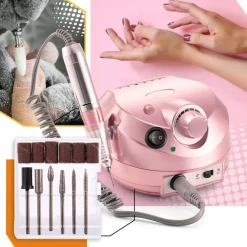 Nagelfräser für Maniküre und Pediküre 35 W, Farbe Roségold