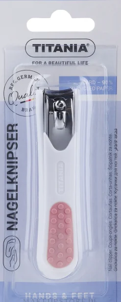 Nagelknipser weiß mit hellrosa