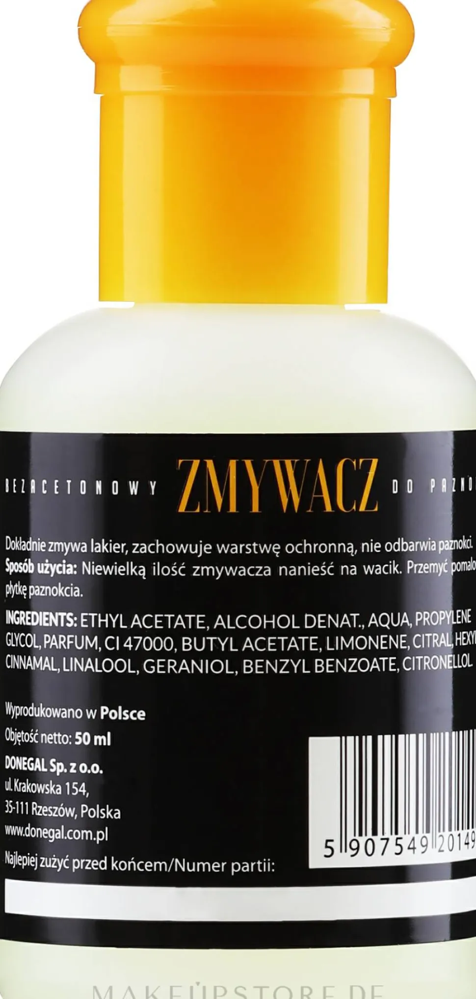Nagellackentferner mit Vitamin E und Zitronenduft